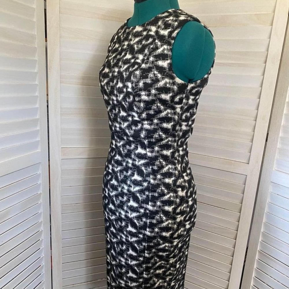 Calvin Klein Black & White Sleeveless Dress